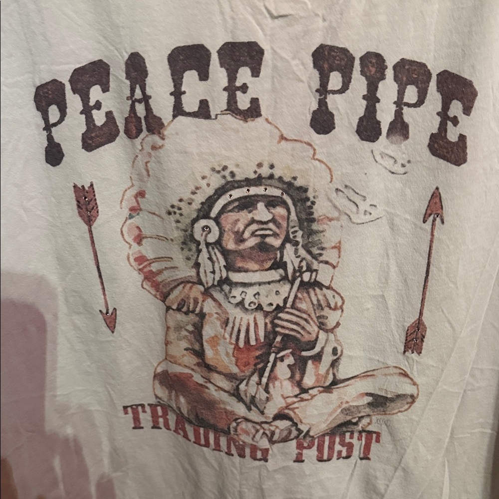 Peace Pipe Graphic Women's Top - Picture 2 of 3